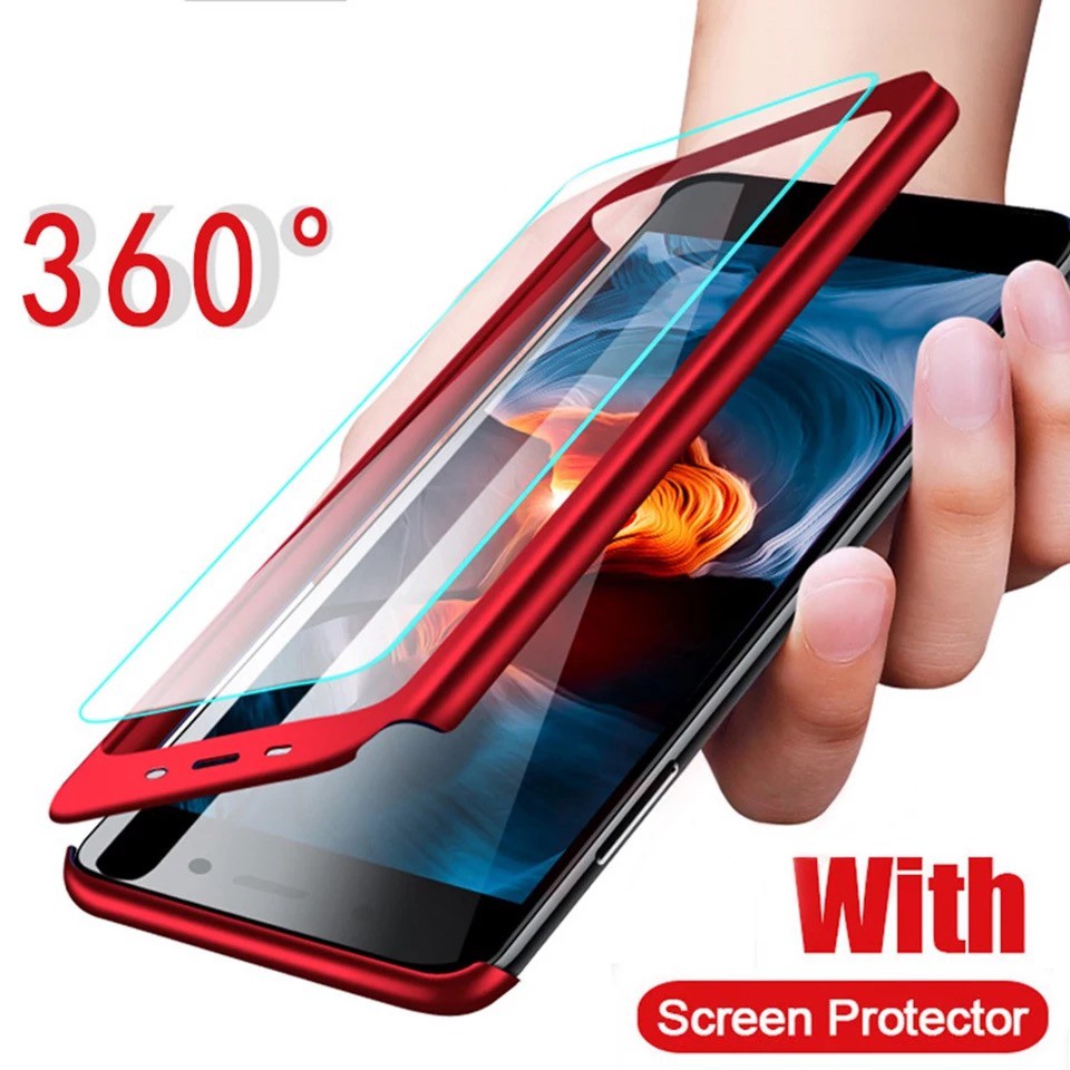 Case Huawei Nova3i เคสหัวเว่ย เคสประกบหน้าหลัง แถมฟิล์มกระจก1ชิ้น เคสแข็ง เคสประกบ 360 องศา สวยและบางมาก สีดำสีแดง