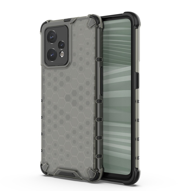 เคส TPU PC ไฮบริด โปร่งแสง กันกระแทก ลายรังผึ้ง สําหรับ Realme 9 Pro Plus Realme9 Pro+