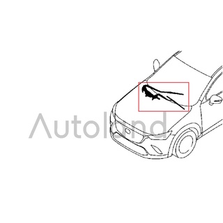 (ของแท้) ใบปัดน้ำฝนมาสด้า ข้างขวา ใช้กับ Mazda CX-3 SKYACTIV รุ่นปี 2015-รุ่นปีปัจุบัน (DK)