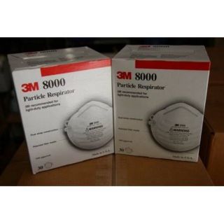 3M 8000 N95 (x30) Madein USA CDC/NIOSH 95 approved