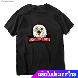 ConverShoes เสื้อยืดผู้ชายและผู้หญิง เสื้อยืดแขนสั้นพิมพ์ลาย Eagle Fang Karate Cobra Kai Movie สําหรับผู้ชายผู้หญิง Popu