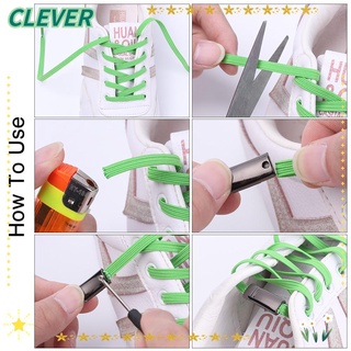 CLEVER Creative Magnetic 1Second Locking ShoeLaces Accessories Flat Sneakers Quick No Tie Shoe laces Elastic Kids Adult Unisex Fashion Sports Lazy Laces Strings