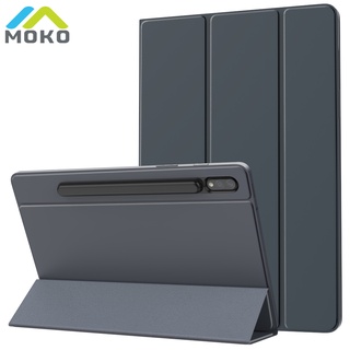 MoKo PU Leather Magnetic Absorption Case For Samsung Galaxy Tab S7&amp;S8 11 inch 2020 Ultra-Slim Smart Folio Shell Cover