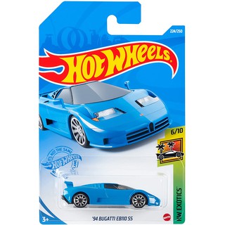 รถเหล็ก HOTWHEELS ของแท้ 94 Bugatti EB110 SS (Blue) HW2021_#224