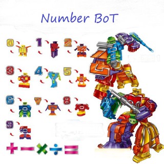 หุ่นยนต์ตัวเลข  แปลงร่าง Number-BoT