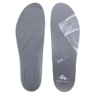 พื้นรองเท้าชั้นใน Shoe Insoles พื้นรองเท้า แผ่นเสริมรองเท้า สำหรับรองเท้าเดินป่า รุ่น QUECHUA Hiking INSOLES - HIKE 100