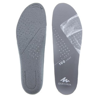 พื้นรองเท้าชั้นใน Shoe Insoles พื้นรองเท้า แผ่นเสริมรองเท้า สำหรับรองเท้าเดินป่า รุ่น QUECHUA Hiking INSOLES - HIKE 100