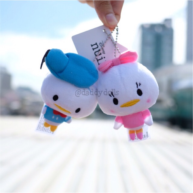 พวงกุญแจ Donald Duck โดนัลดั๊ก & Daisy Duck เดซี่ดั๊ก หัวโต 3.5นิ้ว