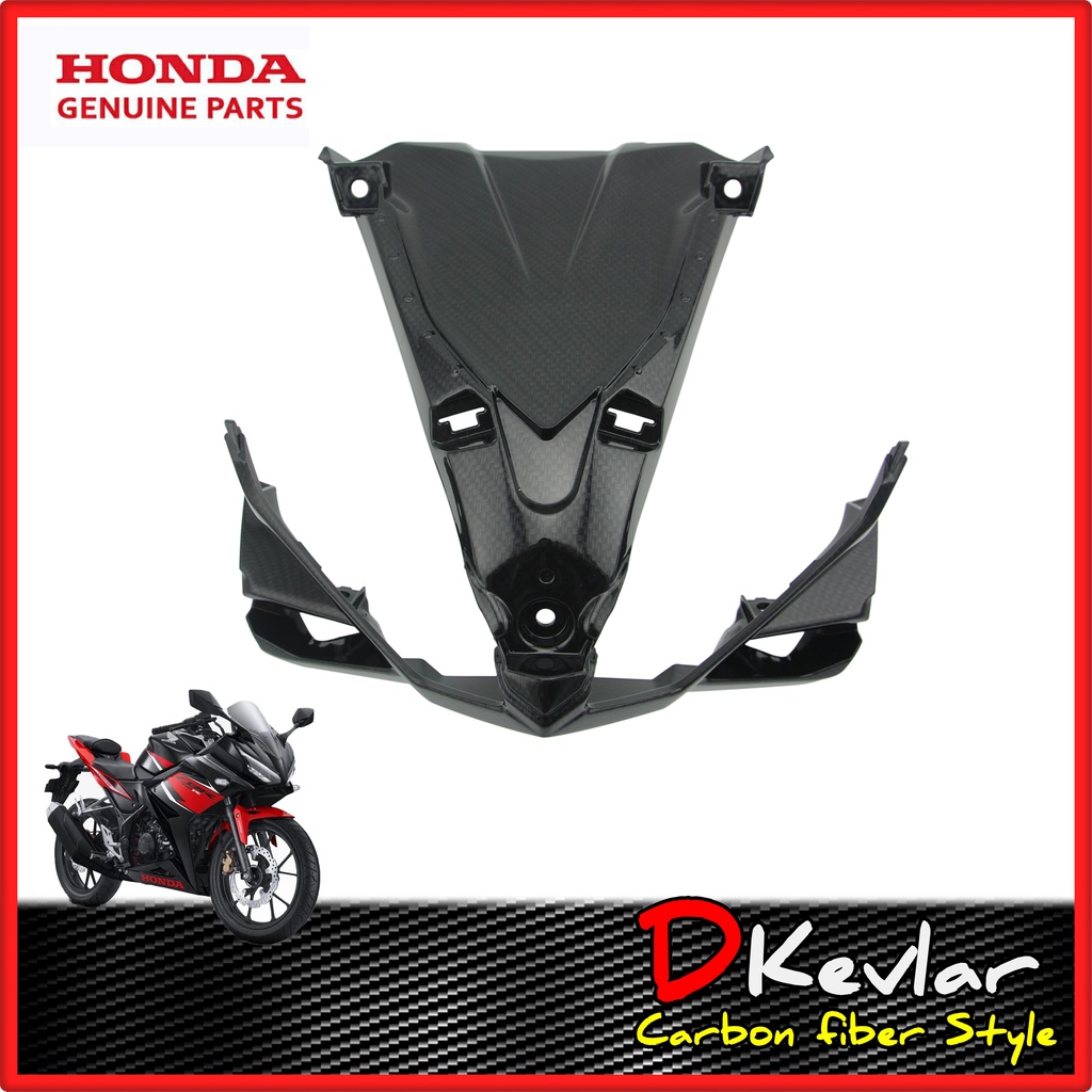 แฟริ่งด้านหน้าตัวล่าง  CBR150R ปี 2017-2020 อะไหล่แท้ศูนย์ เคลือบลายเคฟล่า Water Transfer Printing  
