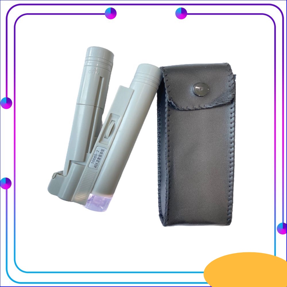 กล้องขยาย 40x ขนาดพกพา สำหรับส่องพระหรืออื่นๆ กล้องจุลทรรศน์เล็ก มีไฟ