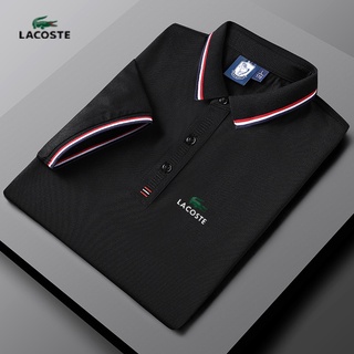 พร้อมส่ง ! Lacoste เสื้อโปโล ผ้าฝ้ายแท้ ใส่สบาย สําหรับผู้หญิง และผู้ชาย