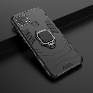 OPPO A12 A7 A5s Phone Case Hard Armor Shockproof Casing Phone Stand Holder Magnetic Ring Bracket Stent Cover