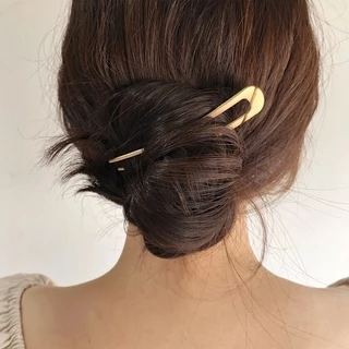 Kf145 มาใหม่ "U" กิ๊บติดผมโลหะรูปทรง graceful เครื่องประดับผม