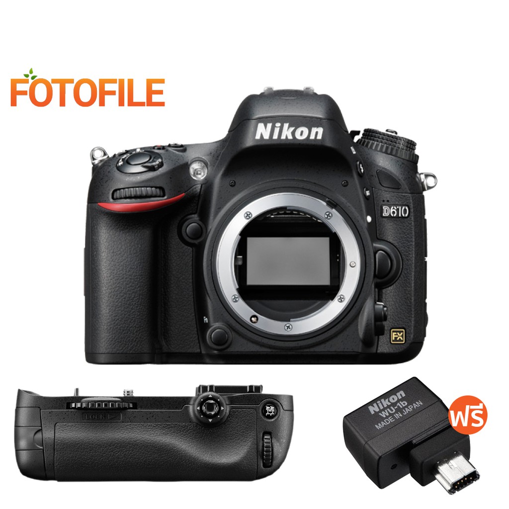 Nikon กล้อง D610 Body +Battery Grip MB-D14 +WU-1B ประกันศูนย์ จำนวนจำกัด