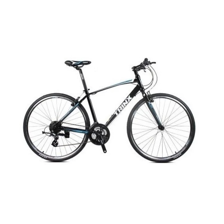 TrinX จักรยานไฮบริด รุ่น P500 24SP (P501) Size18 (สีดำ/ฟ้า)