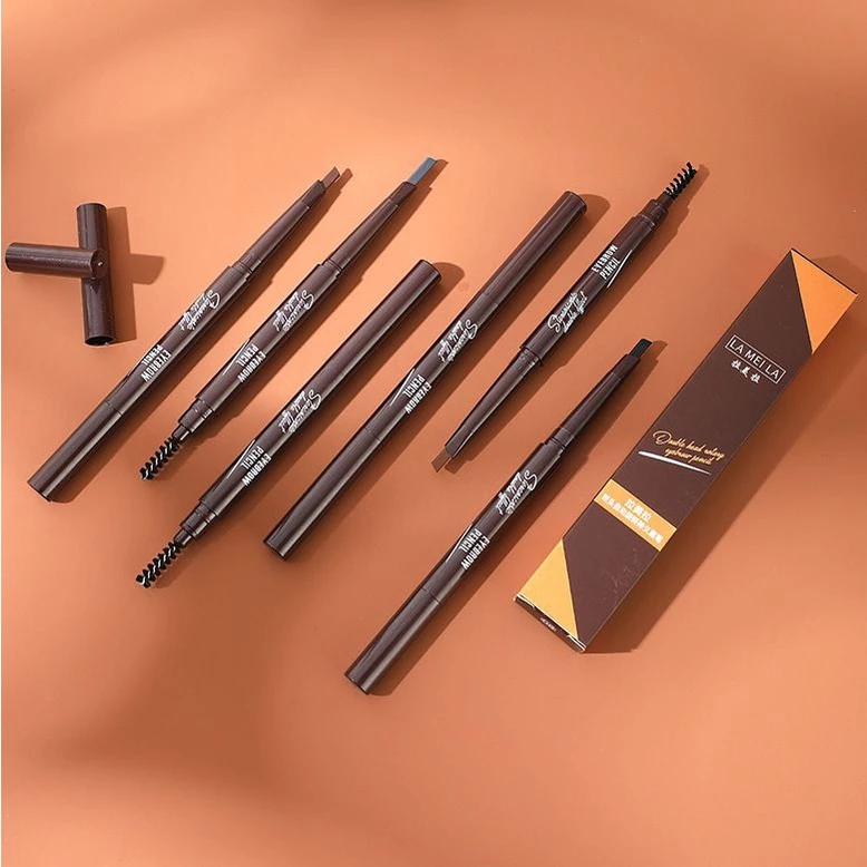 Eyebrow เกาหลีดินสอเขียนคิ้ว แบบมีแปรง 6สี(B12)-shiny girl