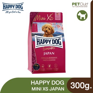 [PETClub] Happy Dog Mini XS Japan - อาหารสุนัขพันธุ์เล็ก ไม่เกิน 5 กก. สูตรไก่กับปลาเทราท์และสาหร่าย [300g.]