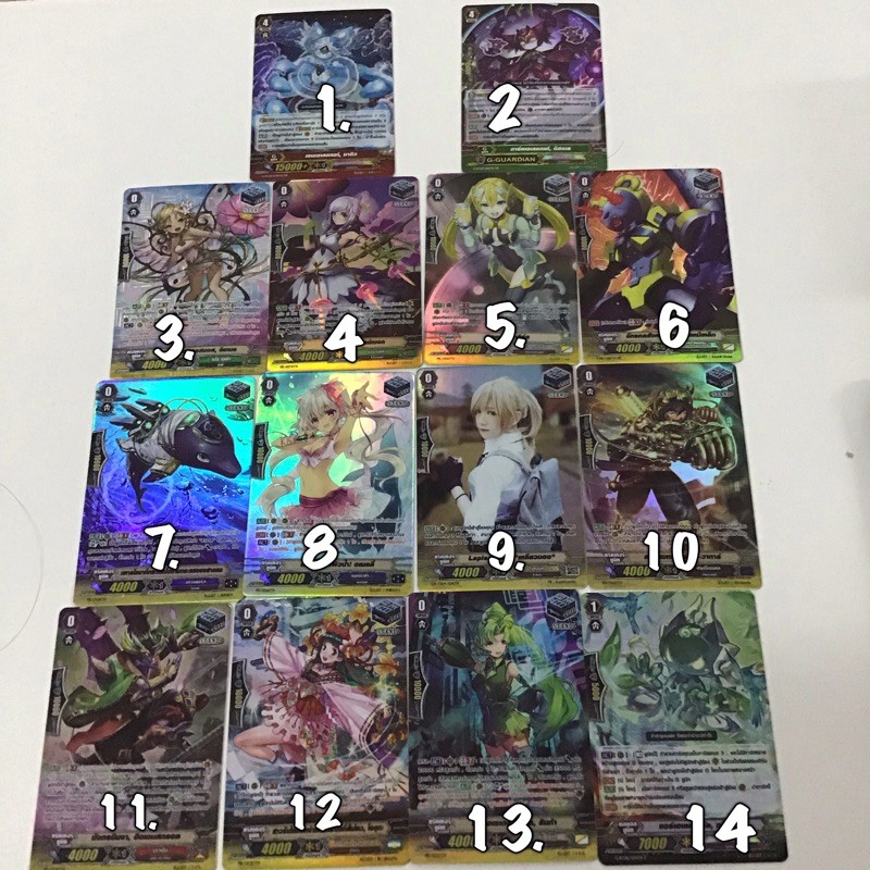 แวนกาดไทย ฟอย ครบทุกแคลน ชุดแสตนแบบฟอย vanguard Thailand foil