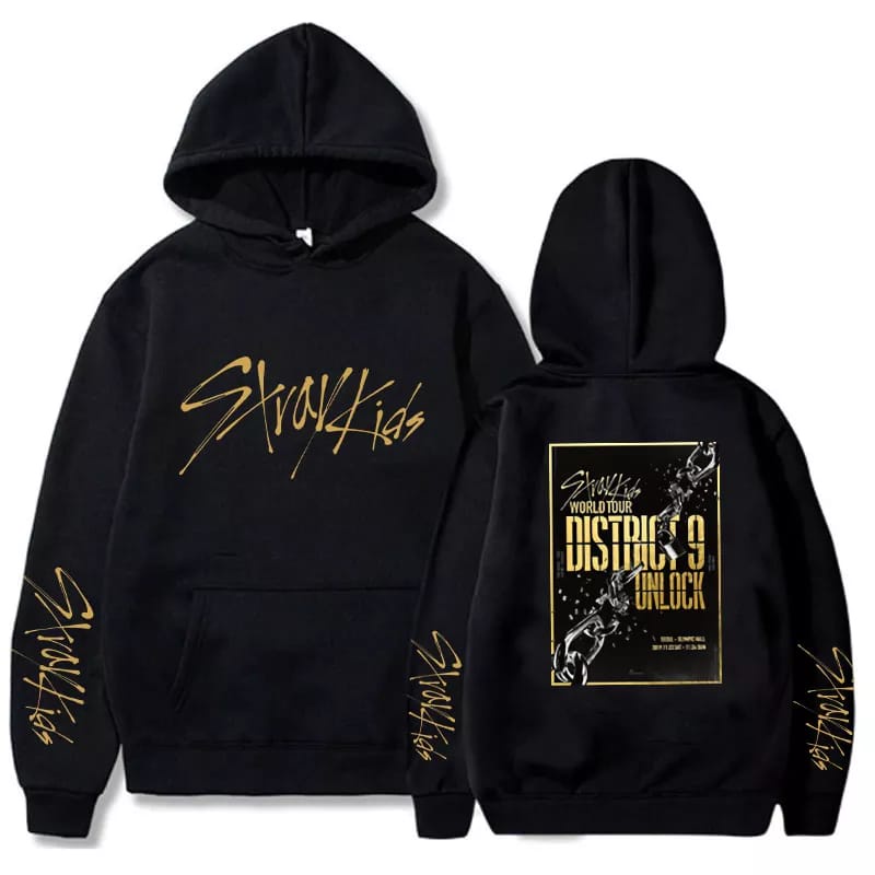 Hoodie Straykids Stray Kids District 9 ปลดล็อคโซล Felix Changbin Hoodie Skz ปลดล็อค Go Live In Life 