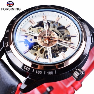 Forsining 2017 Sport Racing Design Transparent Waterproof Skeleton Automatic Wrist Watch Mens Watches The Best Luxury B