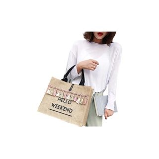 【พร้อมส่ง】miss bag fashion กระเป๋าสะพายข้าง กระเป๋าถือ รุ่น hello weekend