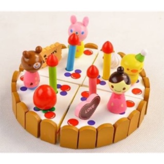 ของเล่นไม้ Mother Garden DIY Cake wooden toy