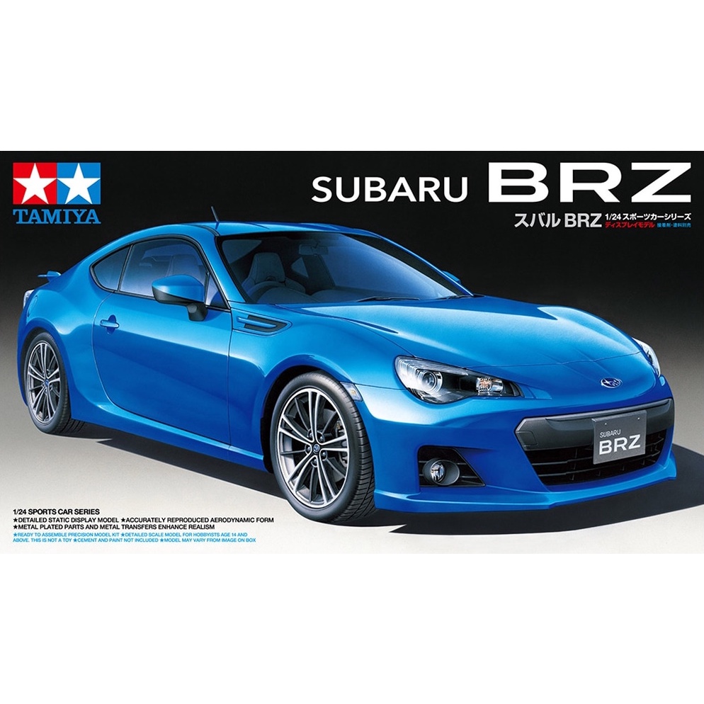 TAMIYA 24324 ชุดประกอบจำลองมาตราส่วน 1:24 SUBARU BRZ โมเดลประกอบ ต้องไปสร้างและทำสีเอง