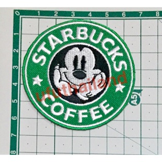 อาร์ม ตัวรีดติดเสื้อ STARBUCKS MICKEY