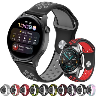 สายนาฬิกาข้อมือซิลิโคน สําหรับ Huawei Watch GT 3 2 Pro 46 มม. 42 มม. GT Runner Watch 3 Magic Watch 2 20 มม. 22 มม.