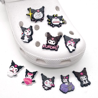 Jibbitz Kuromi Crocs อุปกรณ์เสริมหัวเข็มขัดสําหรับตกแต่งรองเท้าเด็กผู้หญิง