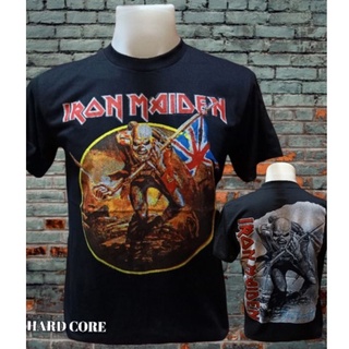 เสื้อยืดโอเวอร์ไซส์เสื้อวง IRON MAIDEN วงร็อค ไม่มีตะเข็บข้าง คอฟิต ป้ายUS เสื้อทัวร์ เสื้อวินเทจ เสื้อร็อค วงร็อคต่างปร