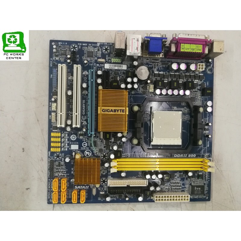 GIGABYTE GA-MA74GM-S2H AMD Socket AM2 AM2+ เมนบอร์ด 251019