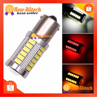 [1pc] หลอดไฟตัดหมอกรถยนต์ 1156 / 1157 LED 33smd 1156 BA15S 1157 BAY15D PY21W 7507 LED Bulbs For Cars Turn Signal Lights