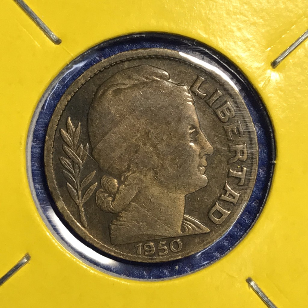 เหรียญเก่า#14340 1950 ประเทศอาร์เจนติน่า 10 CENTAVOS เหรียญต่างประเทศ เหรียญสะสม หายาก