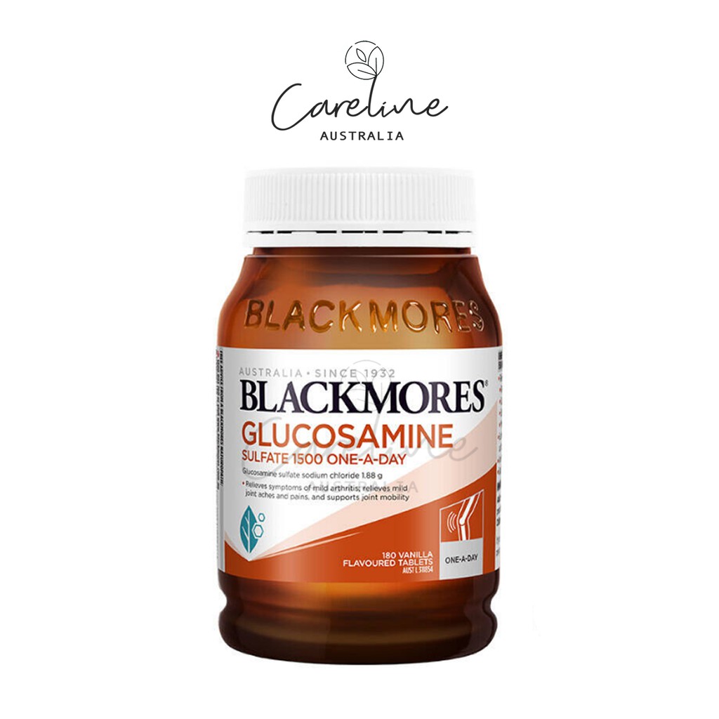 Blackmores Glucosamine 1500 กลูโคซามีน 180 เม็ด บำรุงกระดูก รับประทานเพียงวันละ 1 เม็ด นำเข้าจากอสอเตรเลีย
