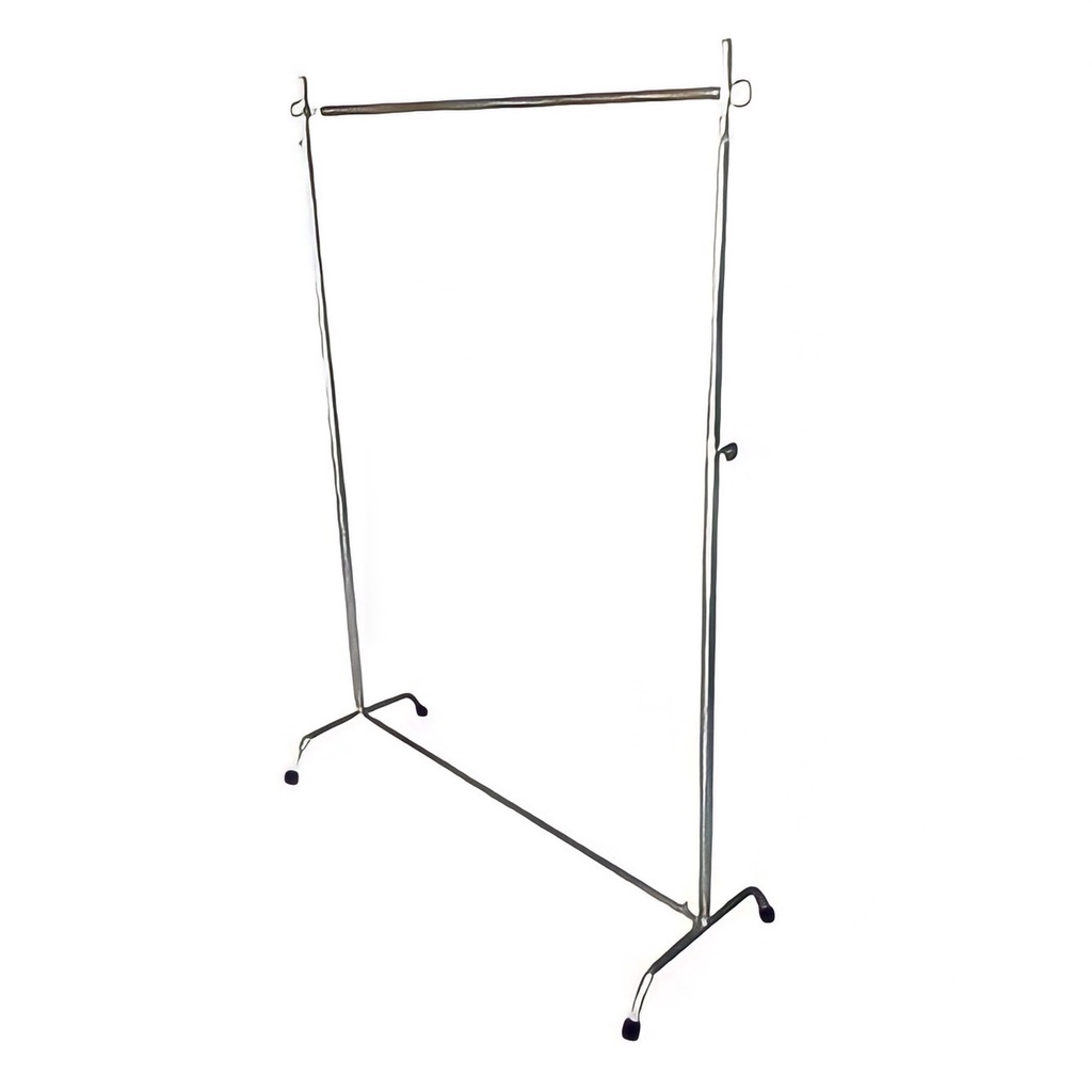 ราวเดี่ยวตากผ้า 1 เมตร จุกขาว ชุบโครเมี่ยม DIY | ตราปลาไน ผลิตโดยโรงงานไทยสินค้าไทยพร้อมส่ง