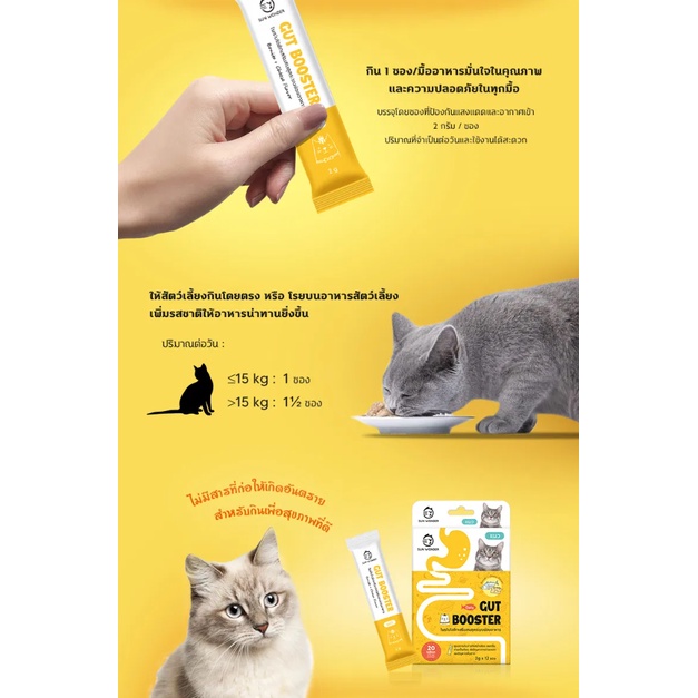Gut Booster ผงโพรไบโอติก สำหรับแมว ปรับสมดุลลำไส้ แก้ท้องเสีย ท้องผูก อาเจียน เสริมภูมิ - รูปที่ 4