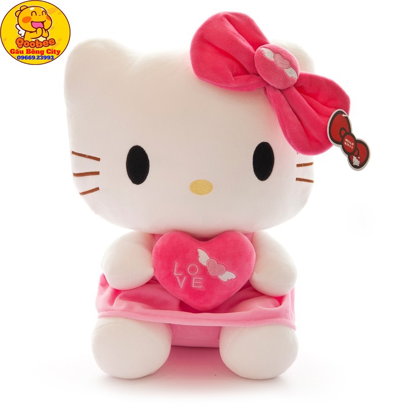 Hello Kitty Teddy Bear Premium Soft Pink Dress Gift For Baby City Teddy Bear Meaning