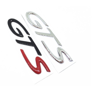 ราคาต่อ 1 ชิ้น โลโก้ จีทีเอส พอซ ปอเช่ GTS LOGO Emblem Badge Car Sticker Auto accessories automovil Decal for Porsche Ca