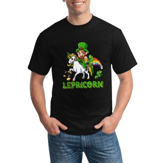 Lepricorn Leprechaun เซนต์ยูนิคอร์น เสื้อยืดลําลอง พิมพ์ลาย Patricks Day Beer สําหรับผู้ชาย