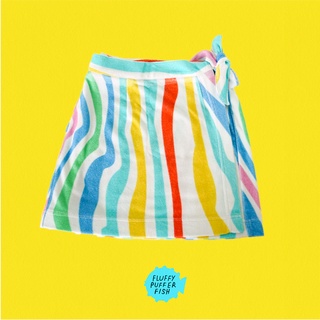 TOWEL SKIRT - RAINBOW STRIPES