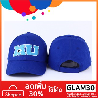 โค้ด GLAM30 ลด 30%  นิว Suli Mike Monster University ภาพยนตร์เบสบอลหมวก Pixar Movie หมวก Blue Hat Hip Hop