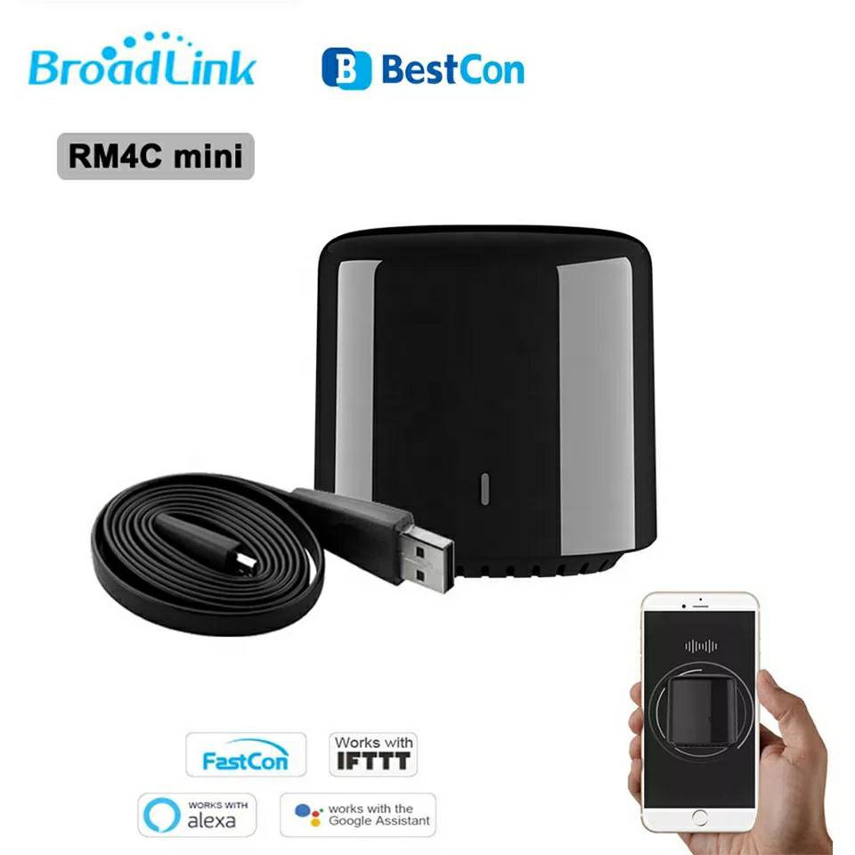 Broadlink RM4C Mini Bestcon Smart Home WiFi IR Remote Controller  2020 ควบคุมรีโมทผ่านมือถือ