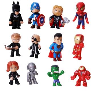 โมเดล มาเวล12pcs/lot Marvel The Avengers Mini Action Figures 