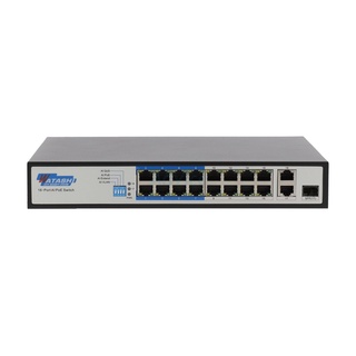 Switching Hub 16 Port WATASHI WSC083 (11, 16 POE+2 Uplink,+1 SFP) ประกัน LT. อุปกรณ์ขยายสัญญาณ ขยายสัญญาณ ethernet