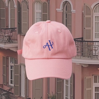 AHC000 Logo cap - Pink หมวกผ้าคอตตอนสกรีนโลโก้