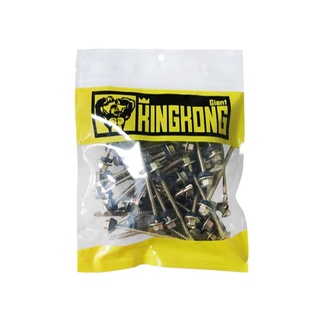 Chaixing Home  สกรูปลายสว่านหัวหกเหลี่ยม GIANT KINGKONG รุ่น HSD-1065-50 ขนาด 10x65 มม. (แพ็ค 50 ชิ้น) สีซิงค์รุ้ง