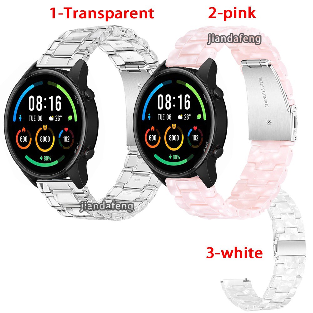 สายนาฬิกาข้อมือเรซิ่น แบบใส น้ําหนักเบา สําหรับ Huawei watch fit 2 fit2