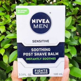 นีเวีย สำหรับผู้ชาย ผลิตภัณฑ์บำรุงผิวหน้า หลังการโกนหนวด Men Sensitive Soothing Post Shave Balm 100 ml (Nivea®)