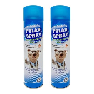 Polar Spray สเปรย์ปรับอากาศ ยูคาลิปตัส กำจัดเชื้อโรค ขนาด 280 ml. จำนวน 2 กระป๋อง